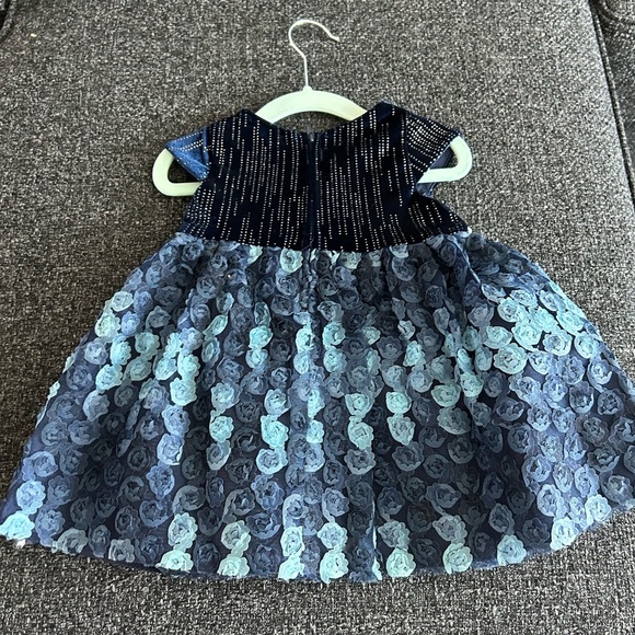 NWT Blue Fancy Girls Dress in multiple sizes - Picture 3 of 3